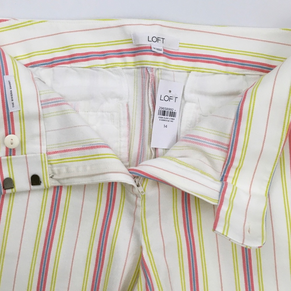 Loft Striped Riviera Shorts - Picture 4 of 5